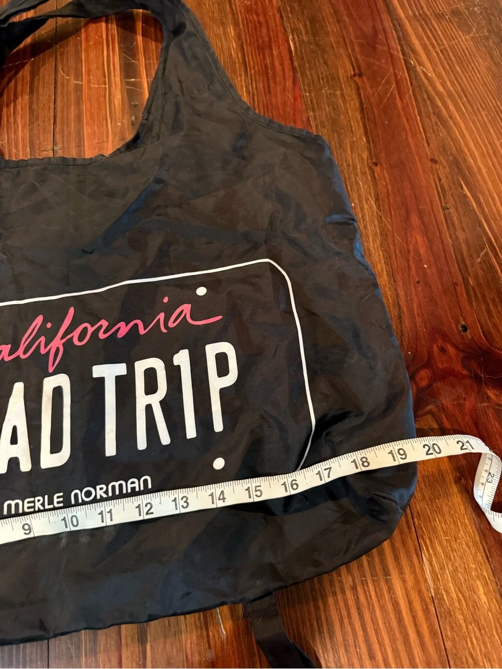 Merle Norman Black California Road Trip Foldable Tote
